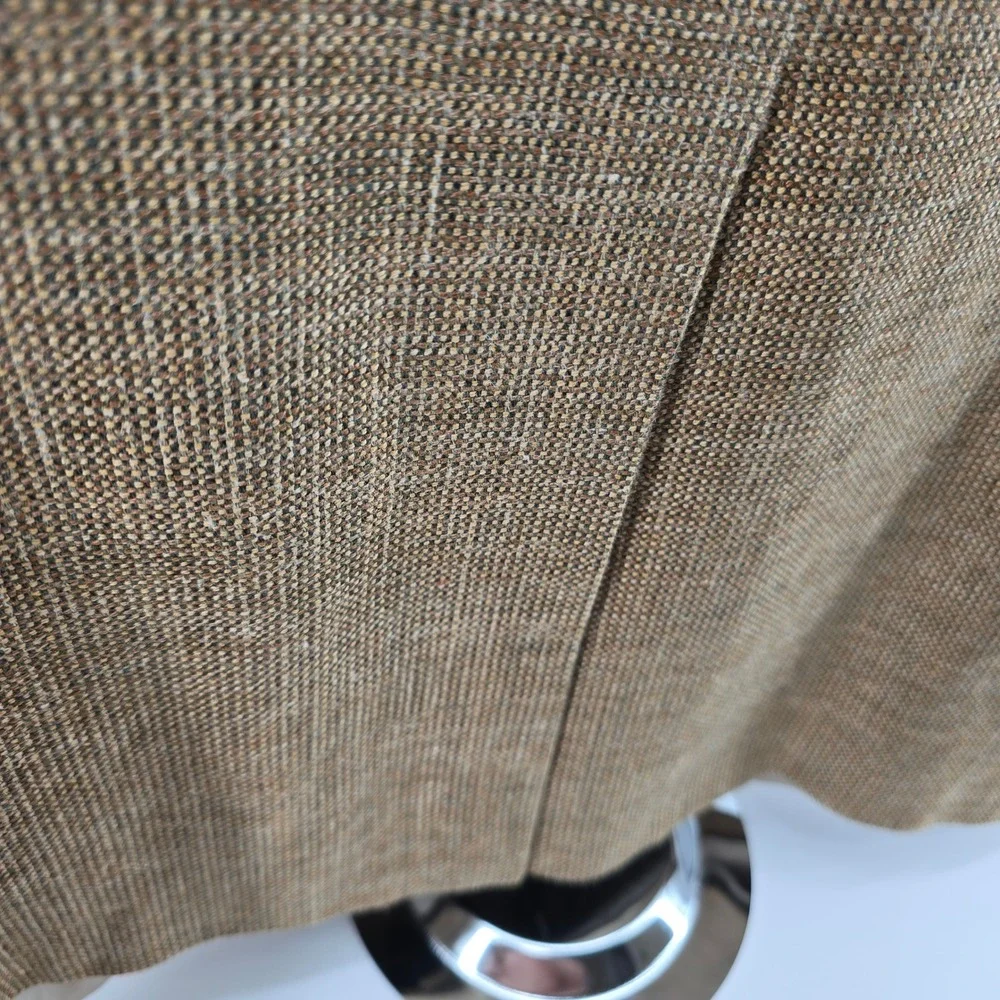 Bullock & Jones Blazer Mens Silk Linen Wool Hopsack Sport Coat Brown Tan 43R